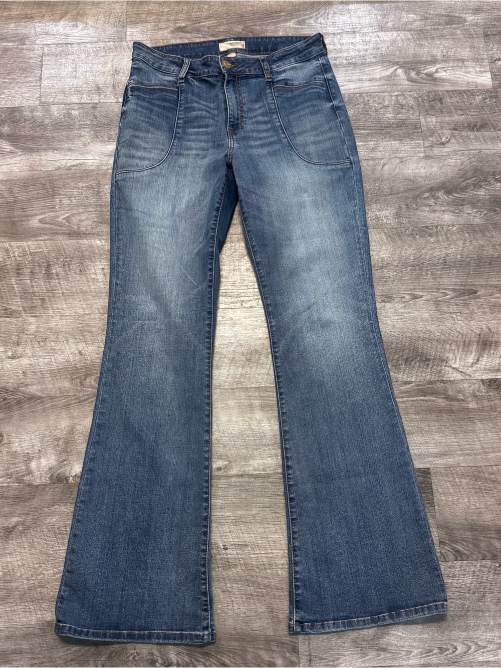 Kut from the Kloth Ana High Rise Fab Ab Flare Jeans Foxy Womens Sz. 6